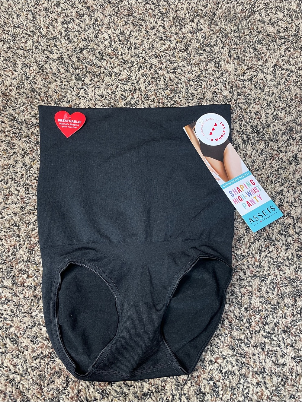 Assets by Spanx Black Shaping High-Waist Panty